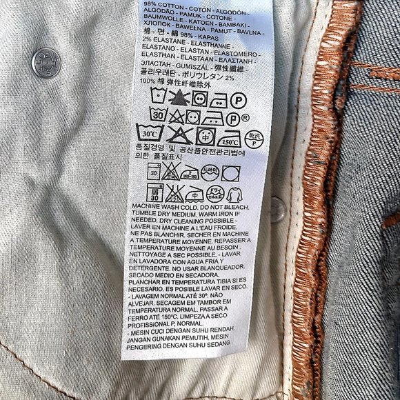 Levi's '510' Blue Denim Skinny Fit Stretch Flex Jeans Men's Size 30x32 - Picture 16 of 16